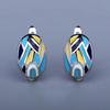 Classic Earrings for Women's Simple Drop Earrings Irregular Color Enamel Jewelry Fashion Wedding Bridal Earrings Party