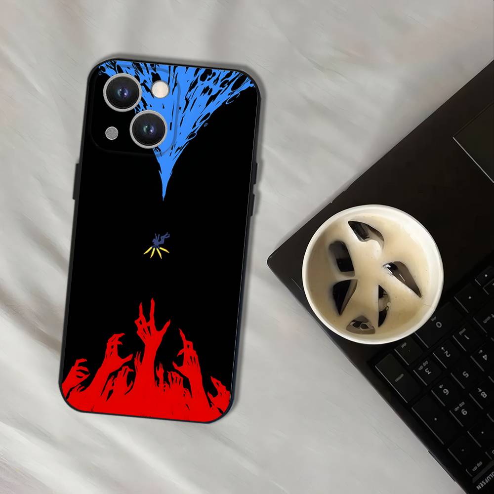 Чехол для телефона U-Ultrakill для iPhone 17,16,15,14,13,12,11,Pro,XS,Max,XR,Plus,E,SE4,Mini Черный Ударопрочный Мягкий Чехол
