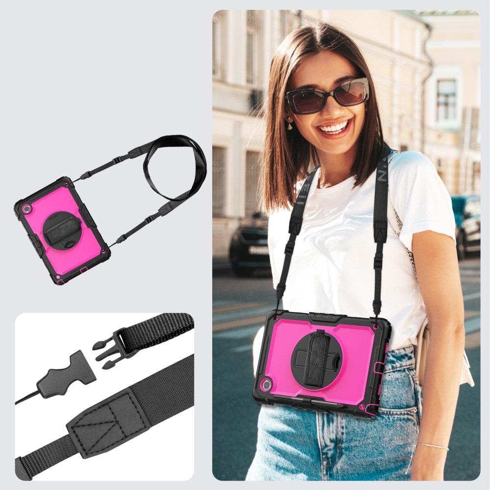 Armored case for Lenovo Tab M11, 360 protection with stylus holder, pink
