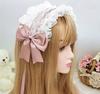 Charm Lolita Hair Ornament with Ribbon Hair Accessory Lace Frill Headband Cosplay Moe Doll Tea Party Party Maid Hair Lolita Stylish Gothic Lolita Cute