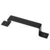 Black Door Handle Carbon Steel Barn Right Angle Handle Pull for Barn Home Cabinet Shed