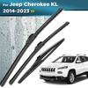 For Jeep Cherokee KL 2014-2023 2015 2016 2017 Wiper Front & Rear Wiper Blades Windshield Windscreen Window Brushes 26"+18"+14