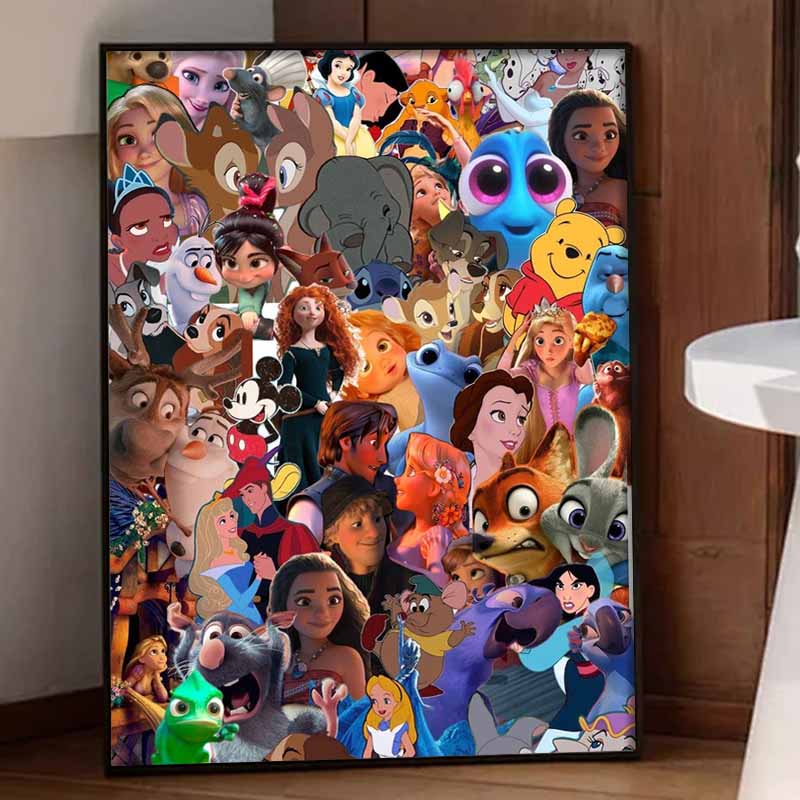 Disney Набор для алмазной мозаики Классический коллаж персонажей Ручная вышивка 5D DIY Алмазное искусство Декор для дома Креативные поделки Мозаика Подарок
