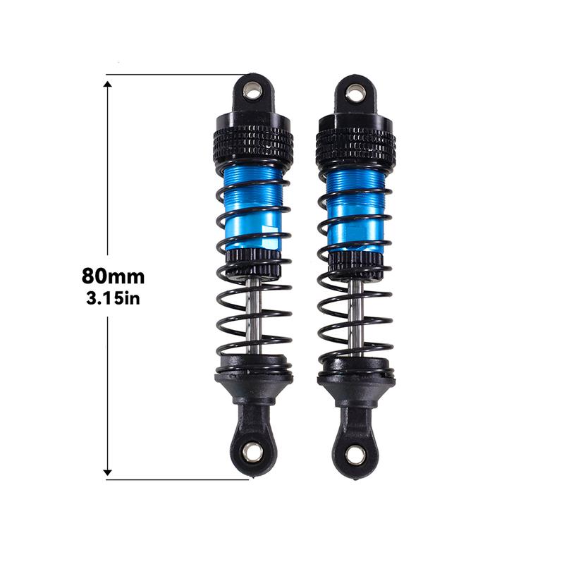 RC Car Shock Absorber 80MM For MJX Hyper 1/14 14210 14209 14301-03 1/16 16207-16210 H16 Wltoys 144001 02 10 124010 124017 124019