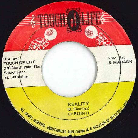 7inch Record CHRISINTI - Reality NONE Touch Of Life Jamaica Reggae, Ska & Dub Used
