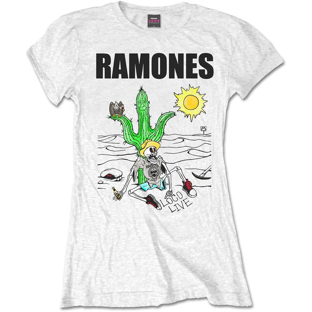 Ramones Женская/Дамская футболка Loco Live