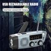 Солнечное радио с фонариком, SOS-сигнал, многоцелевое перезаряжаемое портативное аварийное радио, ручное