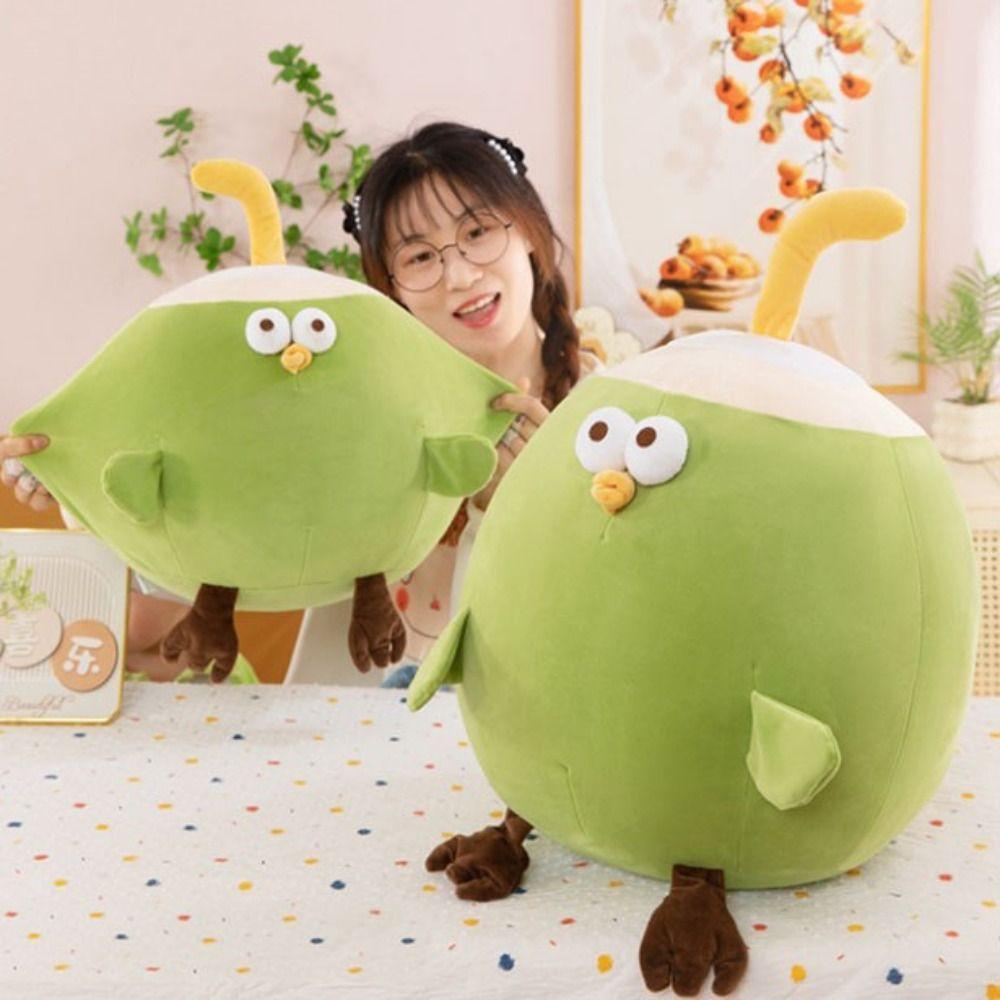 Collection Coconut Chicken Plush Toy Fluffy Chicken Stuffed Doll Home Decor