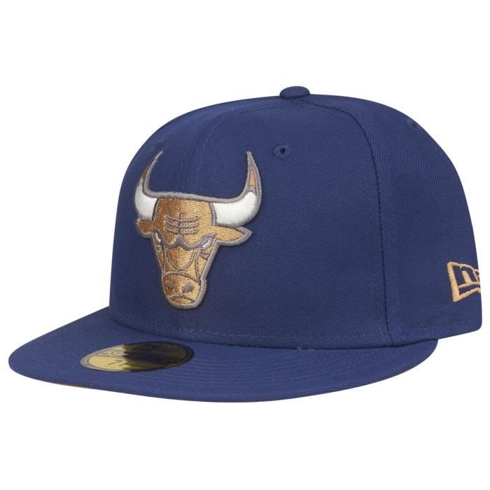 Casquette Ajustée New Era 59fifty Nba Chicago Bulls - Marine/blanc - Homme