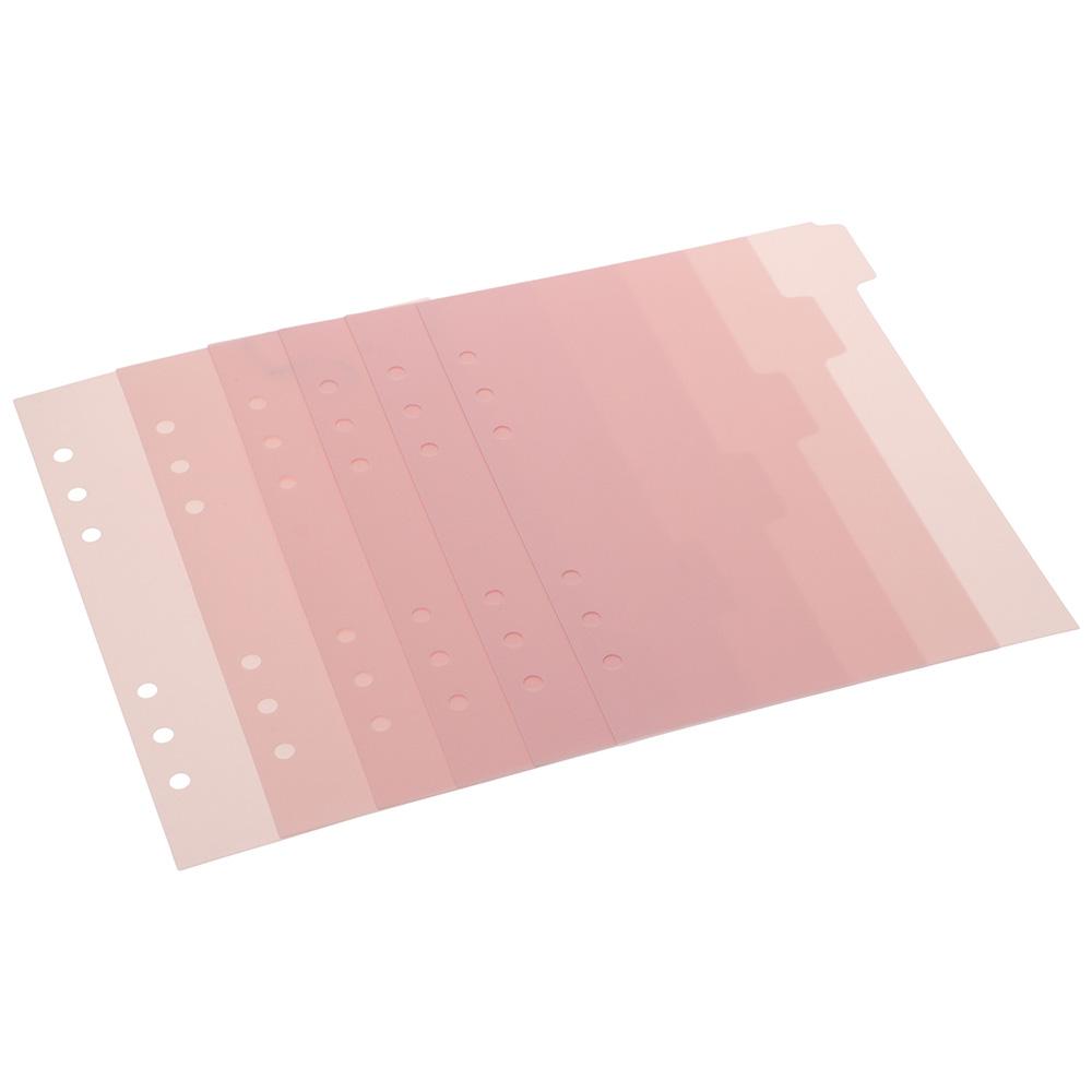 6 PCS 6 Ring Binder Divider 6 PCS Binder Index Dividers Planner Index Page Tabs Home