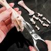 Инструменты для отделения мяса от костей куриных лапок Прочные костяные ножницы Эргономичный дизайн Зажимы для соскабливания костей Для куриных лапок Утиных лапок и Мяса