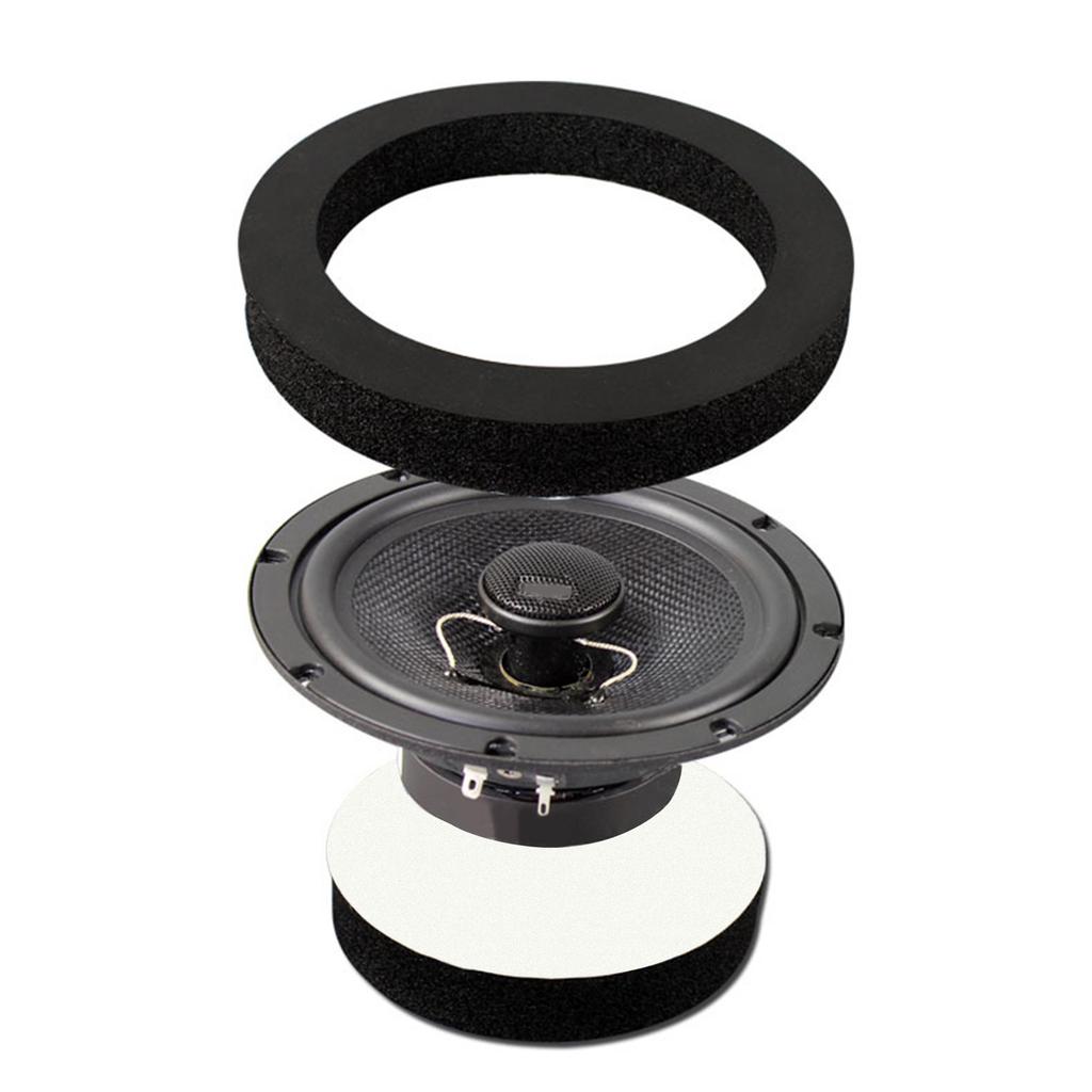 4 шт. 6,5 дюймовых универсальных самоклеящихся губок из ЭВА с высоким отскоком, водонепроницаемый комплект проставочных колец для динамиков дверей автомобиля