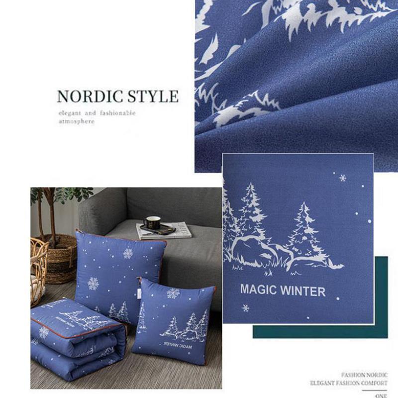 Подушка двойного назначения, переменное одеяло, автомобильная подушка для поясницы, подушка для домашнего дивана, мягкий расслабляющий артефакт