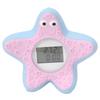 Baby Water Thermometer Starfish Clock Timing 3 Color Light Floating Water Thermometer for Home
