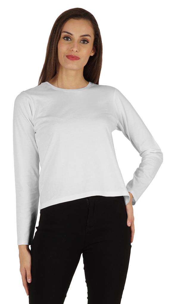 Inkmeso Perfect Long Sleeves T-shirt For Women Casual Regular Fit Basic Solid Everyday Tee