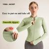 Women's Tracksuit Jacket Slim Fit Long Sleeved Fitness Coat Yoga Tops with Thumb Holes Gym Jacket Workout Sweatshirts