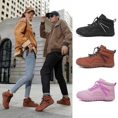 Зимние новые парные хлопковые ботинки для улицы, спортивные, сноубутсы, мужские и женские, бархатные, утепленные, теплые, лыжные хлопковые ботинки