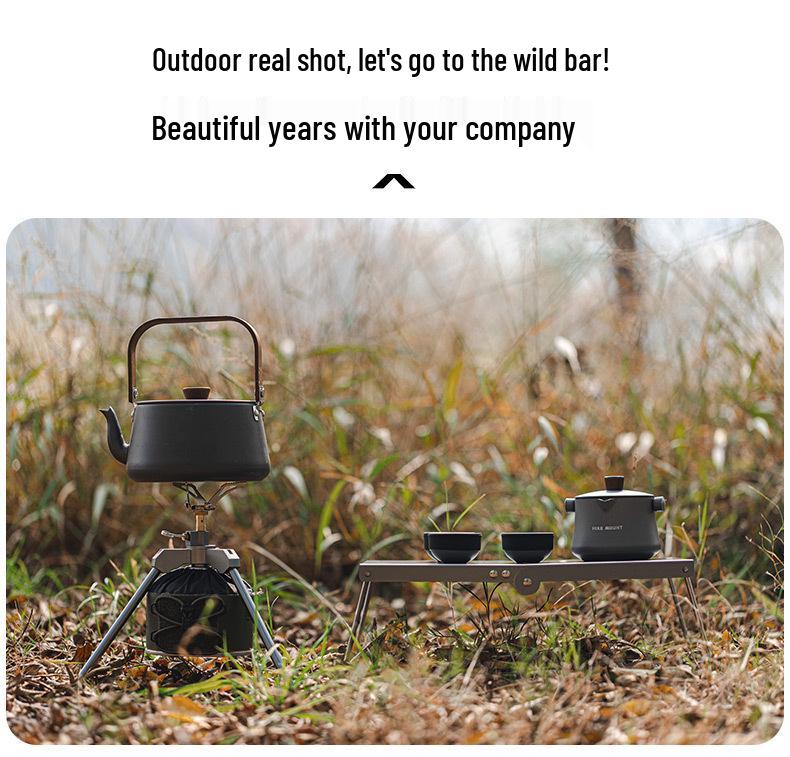 Ультралегкий складной алюминиевый туристический стол: Портативный, компактный, идеально подходит для барбекю и отдыха на природе.