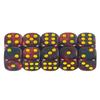 10Pcs/set D6 16mm Colored 6-sided DND Dice Translucent Colors Party Game Polyhedral Dice Role-Playing Acrylic Table Game