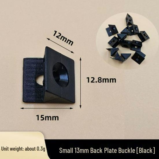 Right Angle Plastic Bracket with Self-Tapping Screw for Cabinet/Wardrobe