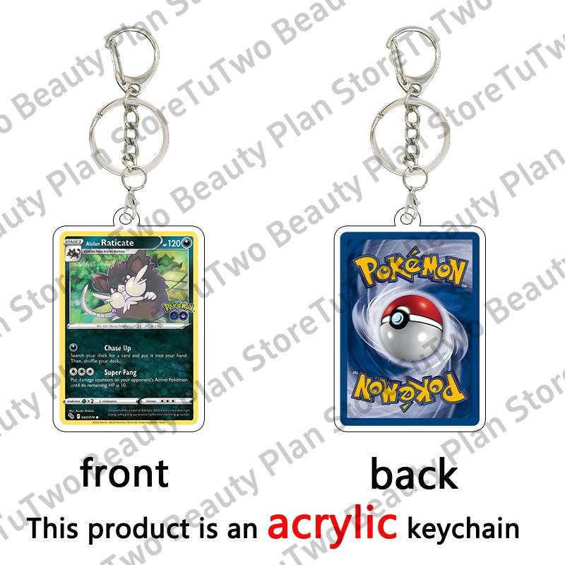 Anime Cartoon Venusaur Bulbasaur Charizard Mewtwo Pocket Monsters Acrylic Keychain Accessories Pendant Key Ring Charm Gifts Toys