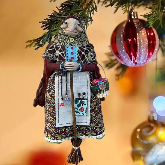 Автомобильный кулон Ручная работа Кукла Кухонной ведьмы Многоцелевая Хэллоуинская фигурка ведьмы