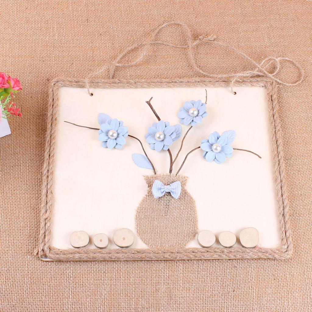 Children's DIY Kit: Wood & Hemp Rope Tree Branch Painting Ornaments