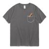 2026 Funny Pocket Capybara T Shirt Anime Graphic T Shirts Men and Women 100% Cotton Casual O-Neck Tees Oversize Streetwear T-shirt