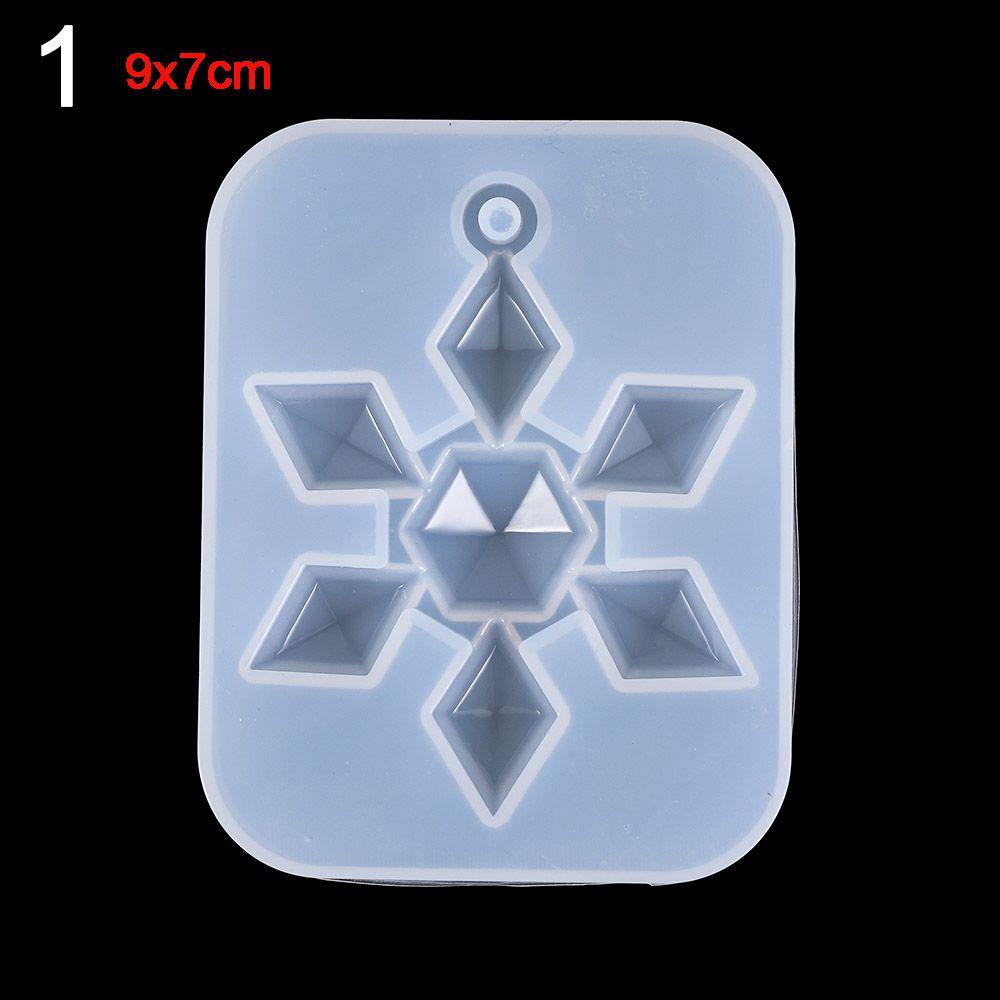 DIY Домашнее украшение Ремесла Снежинки Смолы Формы Силиконовый Подвеска Рождественский Подарок Эпоксидная Смола Форма