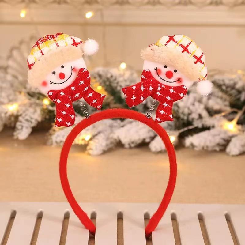 Рождественские повязки на голову для детей, повязка на голову Санта-Лось, детские аксессуары для волос Noel Navidad 2023