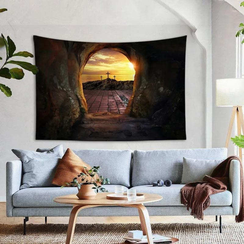 Узор «Воскресение креста» для украшения спальни, гостиной, гобелена, домашнего настенного украшения, гобелена