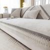 Lace Chenille Sofa Cushion Advanced Anti Slip Wear-resistant Settee Towel Pillowcase Color Blocking Living Room Sofa Dust Cover