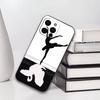 Роскошный черно-белый чехол-лебедь для iPhone 17, 16, 15, 14, 13, 12, 11 Plus, Pro, Другие, Мягкая черная крышка