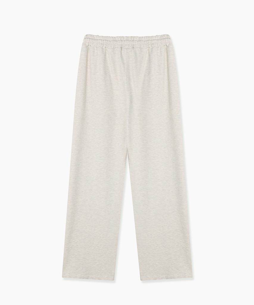 PSSHOPPER Curved Washed Wide Sweatpants [Cream]