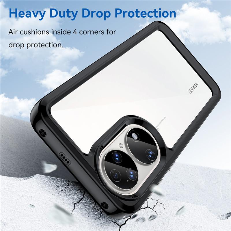 Для Huawei P50 Чехол Huawei P50E 4G Чехол Цветной Мягкий Край Силиконовый Прозрачный Ударопрочный Бампер Для Huawei P50 P50E 4G Чехол