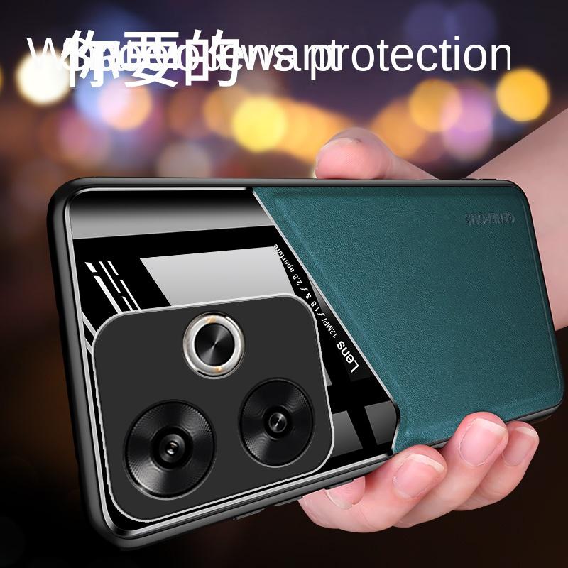 Чехол для Xiaomi POCO F6 Pro Роскошный Мягкая Кожаная текстура Магнитная защитная Задняя Крышка Чехол Для Xiaomi POCO F6 F6Pro Корпус Телефона