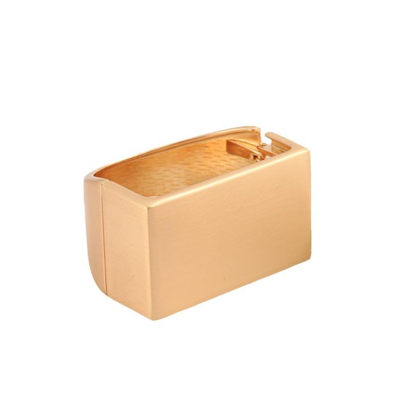 Модный минималистичный геометрический панк-браслет: Смелый, глянцевый прямоугольный дизайн