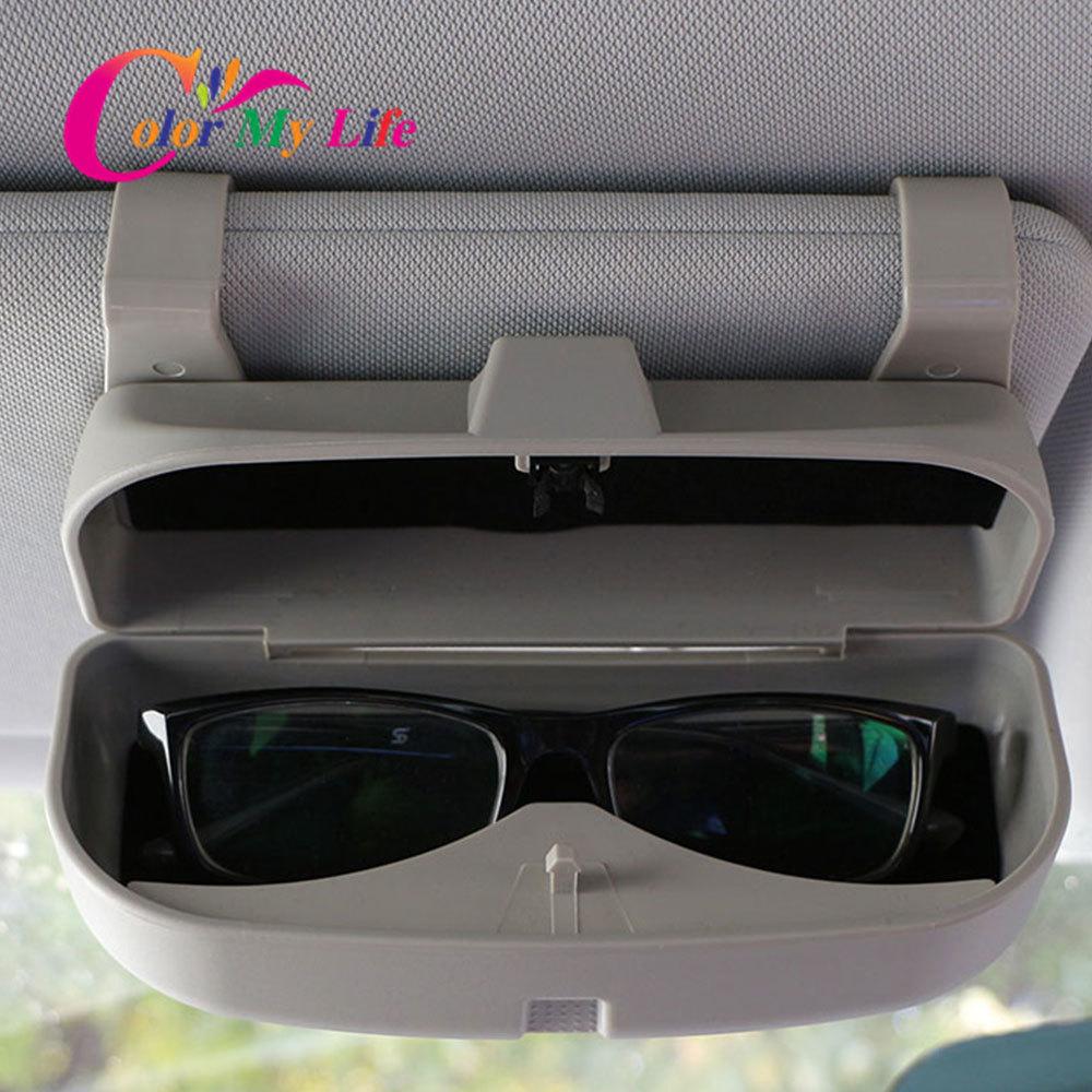 New Sun Visor Car Glasses Sunglasses Holder Case for Skoda Octavia Yeti Roomster Fabia Rapid Superb Kodiaq Karoq