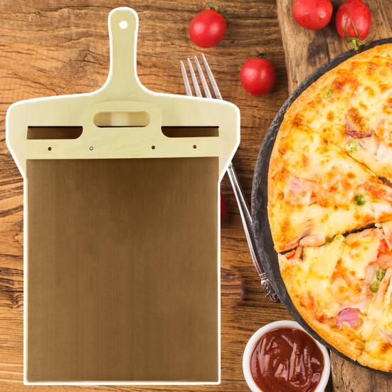 Sliding Pizza Peel with Hanging Hole Convenient Pizza Spatula Paddle Non-stick Pizza Shovel for Home Kitchen
