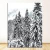 Дом Настенная картина на холсте Плакаты на скандинавскую тему и принты Настенные картины для декора гостиной Олень Кедр Зимний Снежный лес Без рамки