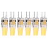 6PCS GY6.35 Bulb 5W AC DC12V COB Light Bulb Energy Saving Silicone Ceiling Lamp Bulb for Living Room