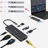 Bluendless Multiple Ports Hub Usb 3.0 Hub Usb C Docking Station Usb C 3.1 Type C Hub For Macbook Hub With Dp Hdmi Rj45 Adapter
