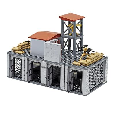 MOC Военная Запретная Зона Строительные Блоки Игрушки Трансформируемое Оружие Кирпичики Игрушка Строительные Блоки Игрушки для Мальчиков Подарки