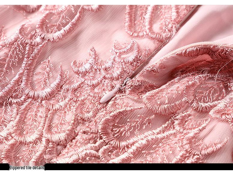 Летнее платье из вышитого кружева большого размера - Универсальное праздничное платье для мам