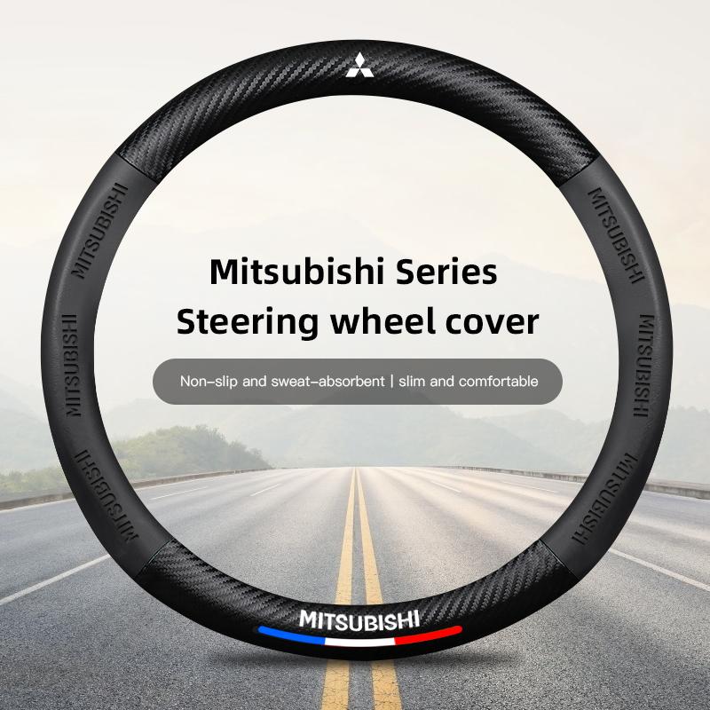 Mitsubishi Exclusive 3D Embossed Anti Slip Steering Wheel Cover For Mitsubishi Xforce ASX L200 Eclipse Cross Outlander Xpander
