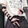 Y2K Bandages Arm Sleeves Elastic Subculture Gloves Strapping Bandage Fingerless Gloves  Gothic
