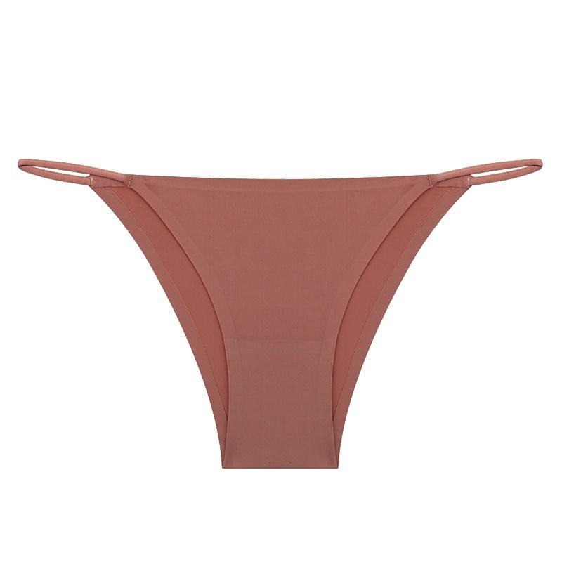 FINETOO Бесшовные трусики, однотонное нижнее белье для женщин, сексуальный дизайн с талией, удобное нижнее белье, трусы