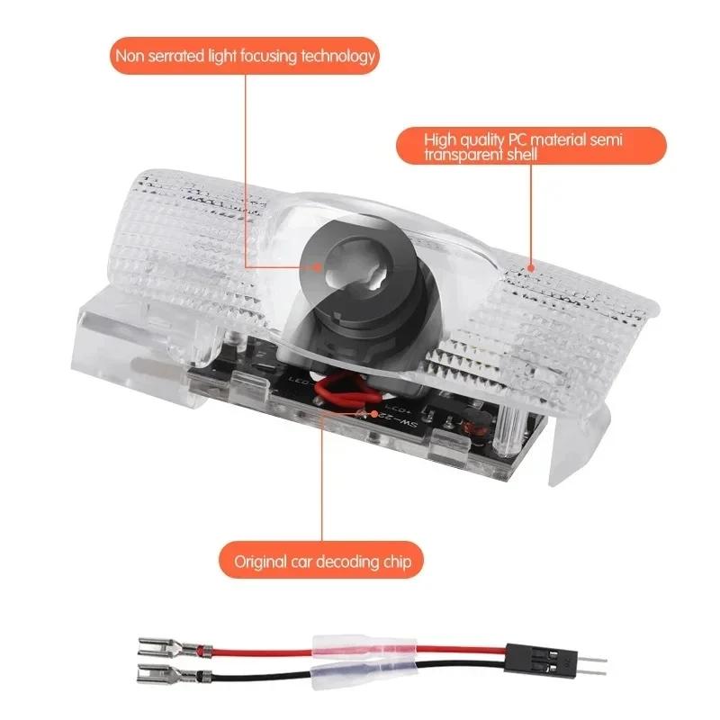 2Pcs HD Car Door Welcome Light Led Projector Lamp Accessories For Lexus F SPORT ES RX NX LS UX LM LX GX LC RZ IS CT GS RC HS LBX AEX1