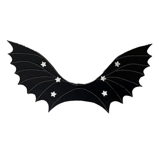 Готические крылья летучей мыши Унисекс на ремешках Крылья ведьмы для нарядной вечеринки на Хэллоуин Крылья летучей мыши дьявола для аксессуаров для костюма для косплея