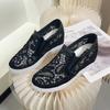 Женские кроссовки на танкетке и платформе, резиновые, кожаные, на высоком каблуке, шнуровка, обувь с острым носком, увеличивающая рост, криперы, белые, 2025